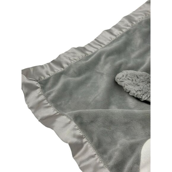 Bearington Baby Collection Owl Lovey Security Blanket Soother Satin Trim - Picture 7 of 10